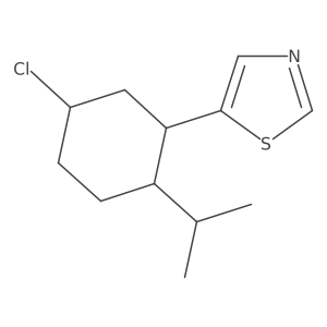 5-[5-Chloro-2-(propan-2-yl)cyclohexyl]-1,3-thiazole结构式