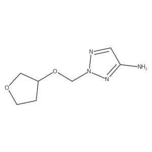 2-[(oxolan-3-yloxy)methyl]-2H-1,2,3-triazol-4-amine Structure