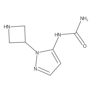 [1-(azetidin-3-yl)-1H-pyrazol-5-yl]urea Structure