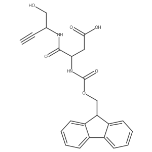 3-({[(9H-fluoren-9-yl)methoxy]carbonyl}amino)-3-[(1-hydroxybut-3-yn-2-yl)carbamoyl]propanoic acid结构式