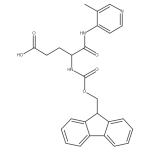 4-({[(9H-fluoren-9-yl)methoxy]carbonyl}amino)-4-[(3-methylpyridin-4-yl)carbamoyl]butanoic acid结构式