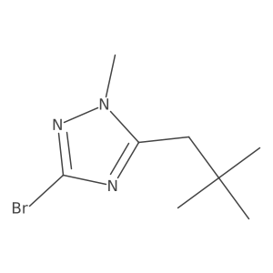 3-bromo-5-(2,2-dimethylpropyl)-1-methyl-1H-1,2,4-triazole结构式