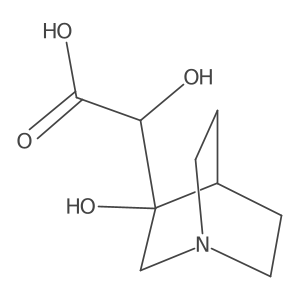 2-Hydroxy-2-{3-hydroxy-1-azabicyclo[2.2.2]octan-3-yl}acetic acid Structure
