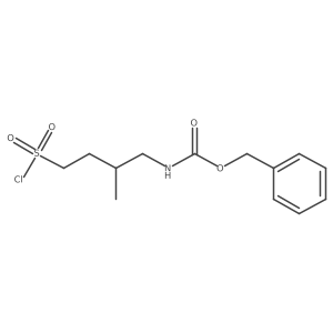 benzyl N-[4-(chlorosulfonyl)-2-methylbutyl]carbamate结构式