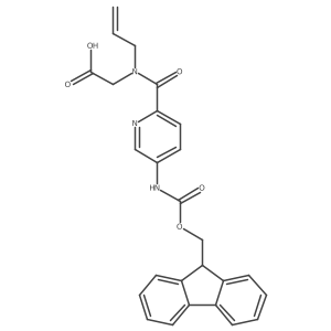 2-{1-[5-({[(9H-fluoren-9-yl)methoxy]carbonyl}amino)pyridin-2-yl]-N-(prop-2-en-1-yl)formamido}acetic acid Structure