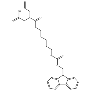 2-[7-({[(9H-fluoren-9-yl)methoxy]carbonyl}amino)-N-(prop-2-en-1-yl)heptanamido]acetic acid Structure