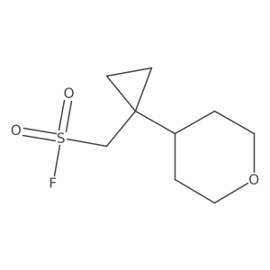 [1-(Oxan-4-yl)cyclopropyl]methanesulfonyl fluoride Structure
