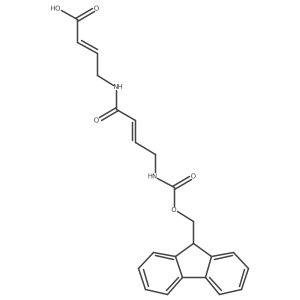 4-[4-({[(9H-fluoren-9-yl)methoxy]carbonyl}amino)but-2-enamido]but-2-enoic acid结构式