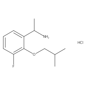 1-(3-Fluoro-2-isobutoxy-phenyl)-ethylamine hydrochloride Structure