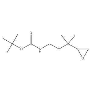 tert-butyl N-[3-methyl-3-(oxiran-2-yl)butyl]carbamate Structure