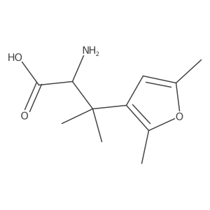 2-Amino-3-(2,5-dimethylfuran-3-yl)-3-methylbutanoic acid Structure
