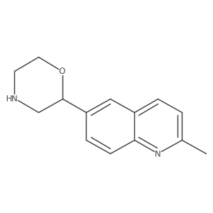 2-Methyl-6-(morpholin-2-yl)quinoline结构式