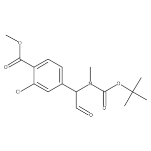 Methyl 4-(1-{[(tert-butoxy)carbonyl](methyl)amino}-2-oxoethyl)-2-chlorobenzoate结构式