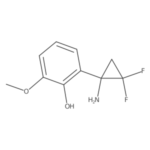 2-(1-Amino-2,2-difluorocyclopropyl)-6-methoxyphenol Structure