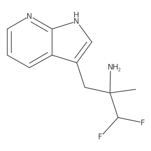 1,1-difluoro-2-methyl-3-{1H-pyrrolo[2,3-b]pyridin-3-yl}propan-2-amine Structure