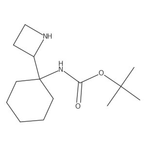 tert-butyl N-[1-(azetidin-2-yl)cyclohexyl]carbamate Structure