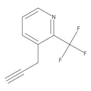 3-(Prop-2-yn-1-yl)-2-(trifluoromethyl)pyridine Structure