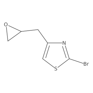 2-Bromo-4-[(oxiran-2-yl)methyl]-1,3-thiazole结构式