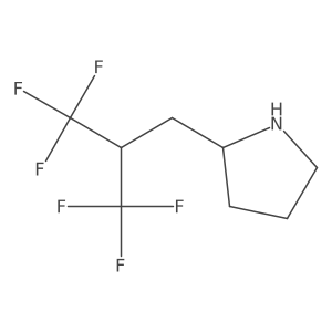 2-[3,3,3-Trifluoro-2-(trifluoromethyl)propyl]pyrrolidine结构式