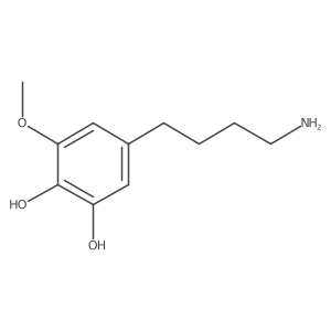 5-(4-Aminobutyl)-3-methoxybenzene-1,2-diol结构式
