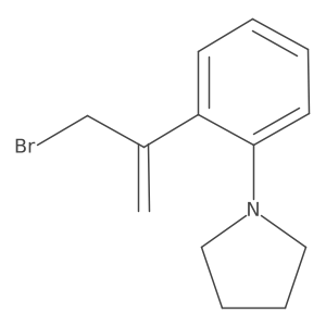 1-[2-(3-Bromoprop-1-en-2-yl)phenyl]pyrrolidine结构式