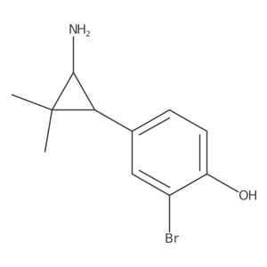 4-(3-Amino-2,2-dimethylcyclopropyl)-2-bromophenol Structure