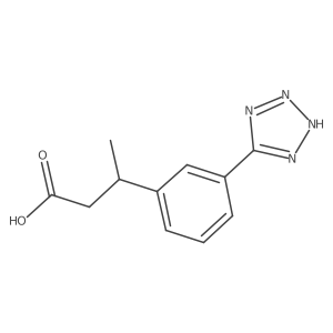 3-[3-(1H-1,2,3,4-tetrazol-5-yl)phenyl]butanoic acid Structure