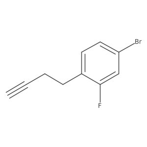 4-Bromo-1-(but-3-yn-1-yl)-2-fluorobenzene结构式