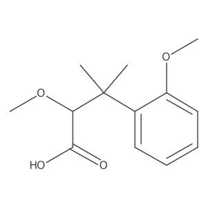 2-Methoxy-3-(2-methoxyphenyl)-3-methylbutanoic acid结构式