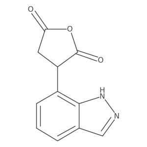 3-(1H-indazol-7-yl)oxolane-2,5-dione结构式