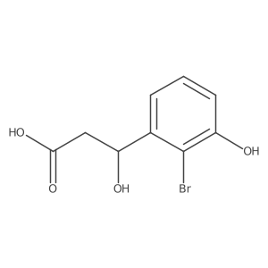 3-(2-Bromo-3-hydroxyphenyl)-3-hydroxypropanoic acid结构式