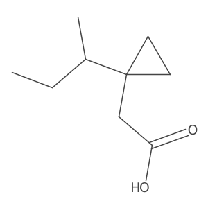 2-[1-(Butan-2-yl)cyclopropyl]acetic acid Structure