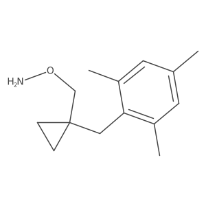 O-({1-[(2,4,6-trimethylphenyl)methyl]cyclopropyl}methyl)hydroxylamine结构式