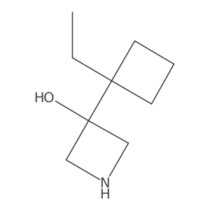 3-(1-Ethylcyclobutyl)azetidin-3-ol结构式