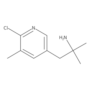 1-(6-Chloro-5-methylpyridin-3-yl)-2-methylpropan-2-amine结构式