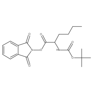 1,3-dioxo-2,3-dihydro-1H-isoindol-2-yl (2R)-2-{[(tert-butoxy)carbonyl]amino}hexanoate Structure