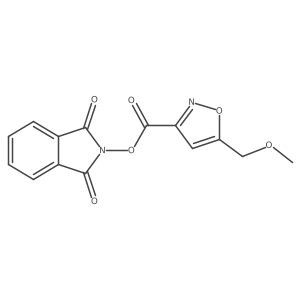 1,3-dioxo-2,3-dihydro-1H-isoindol-2-yl 5-(methoxymethyl)-1,2-oxazole-3-carboxylate结构式