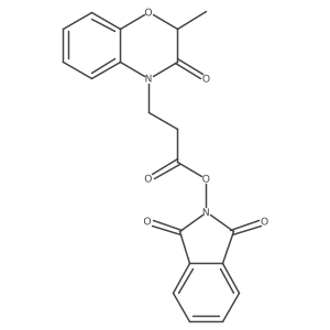 1,3-dioxo-2,3-dihydro-1H-isoindol-2-yl 3-(2-methyl-3-oxo-3,4-dihydro-2H-1,4-benzoxazin-4-yl)propanoate Structure