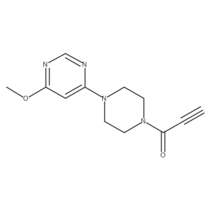 1-[4-(6-Methoxypyrimidin-4-yl)piperazin-1-yl]prop-2-yn-1-one结构式
