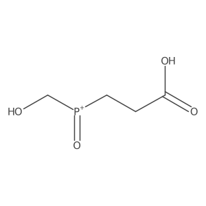 3-((Hydroxymethyl)hydrophosphoryl)propanoic acid Structure