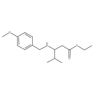 Ethyl 3-{[(4-methoxyphenyl)methyl]amino}-4-methylpentanoate Structure