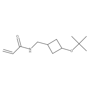 N-{[3-(tert-butoxy)cyclobutyl]methyl}prop-2-enamide Structure