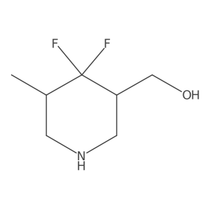 (4,4-Difluoro-5-methylpiperidin-3-yl)methanol结构式
