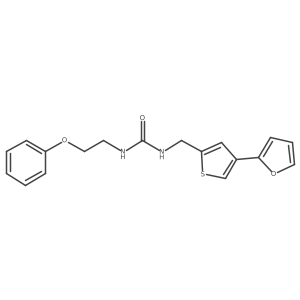 3-{[4-(Furan-2-yl)thiophen-2-yl]methyl}-1-(2-phenoxyethyl)urea Structure