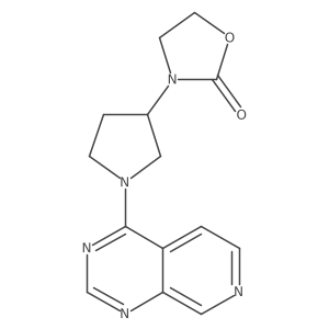 3-(1-Pyrido[3,4-d]pyrimidin-4-ylpyrrolidin-3-yl)-1,3-oxazolidin-2-one Structure