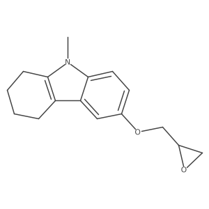 9-Methyl-6-(oxiran-2-ylmethoxy)-1,2,3,4-tetrahydrocarbazole结构式