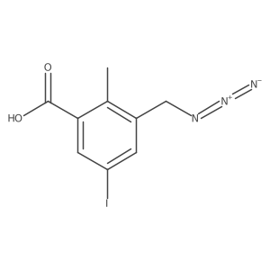 3-(Azidomethyl)-5-iodo-2-methylbenzoic acid结构式
