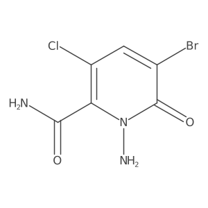 1-Amino-5-bromo-3-chloro-6-oxo-pyridine-2-carboxamide结构式
