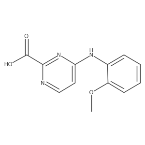 4-[(2-Methoxyphenyl)amino]pyrimidine-2-carboxylic acid Structure
