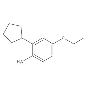 4-Ethoxy-2-(pyrrolidin-1-yl)aniline Structure